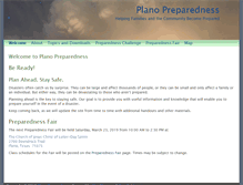 Tablet Screenshot of preparednessplano.org